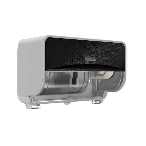 Kimberly-Clark Professional ICON Coreless 2-Roll Toilet Paper Dispenser, Black Mosaic